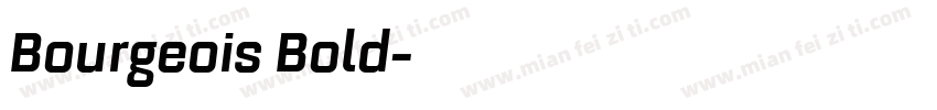 Bourgeois Bold字体转换